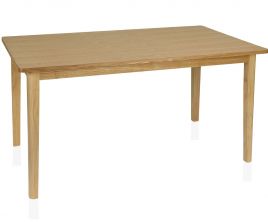 Mesa de comedor clásica de madera beige