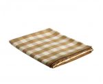 Mantel de mesa de cuadros vichy beige 140x200