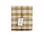 Pack de mantel vichy beige 140x200