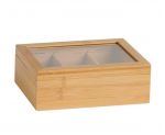 Caja para té de bambú