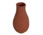 Jarrón Decorativo de Algodón Maché Rojo terracota