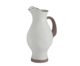 Jarron Jarra Ceramica Blanco