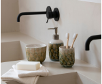 Ambiente Accesorios de Baño de Cerámica Verde