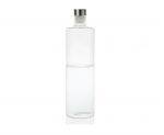 Botella de cristal redonda de 1'5 litros con agua