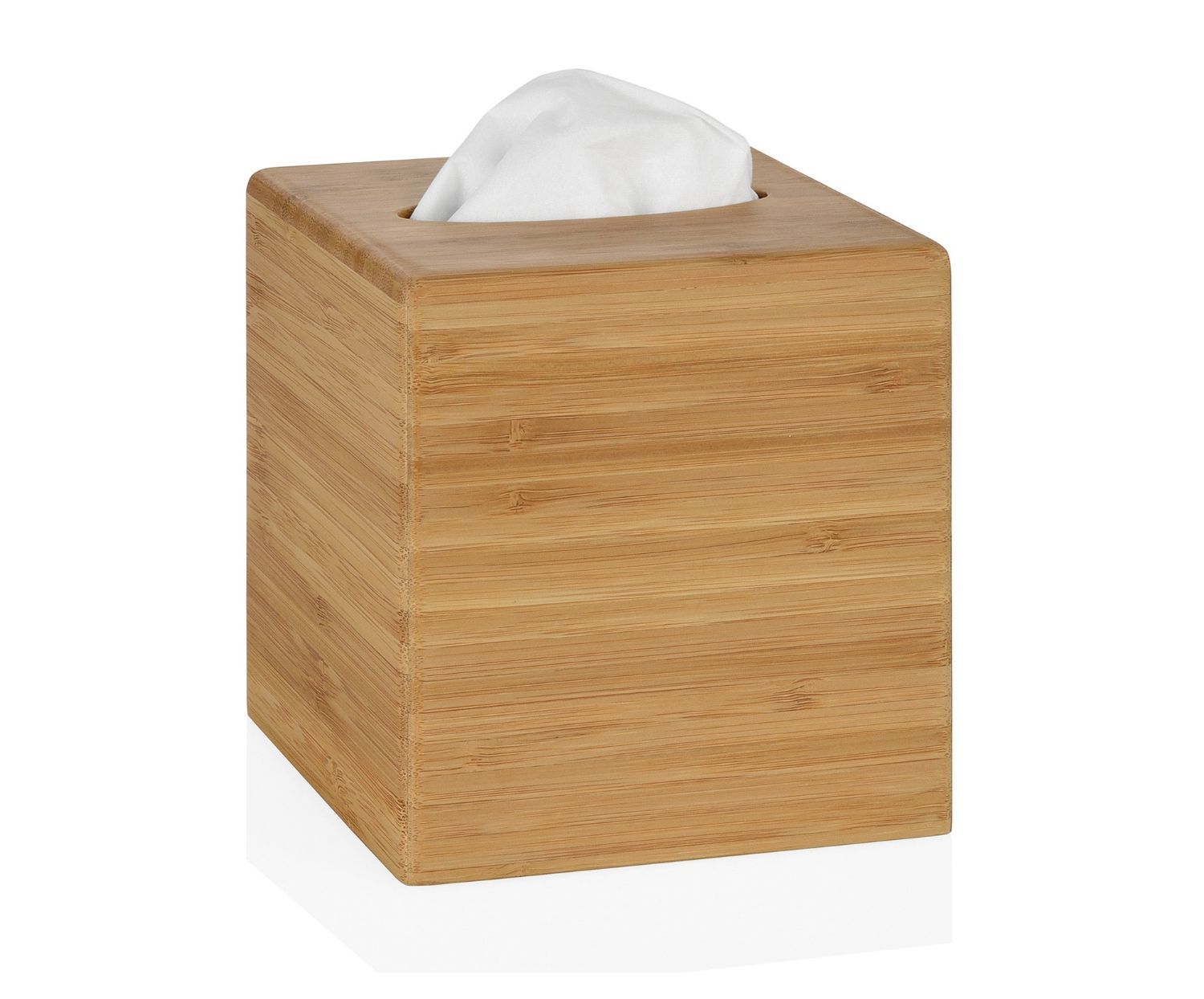 Caja para pañuelos cuadrada blanca