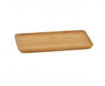 Bandeja rectangular de madera de bambú grande