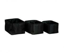 Set de tres cestas para el baño