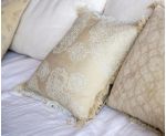 Decoración de sofá con cojín de algodón estampado Blossom